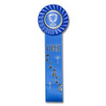 11" Stock Rosettes/Trophy Cup On Medallion - 1ST PLACE
